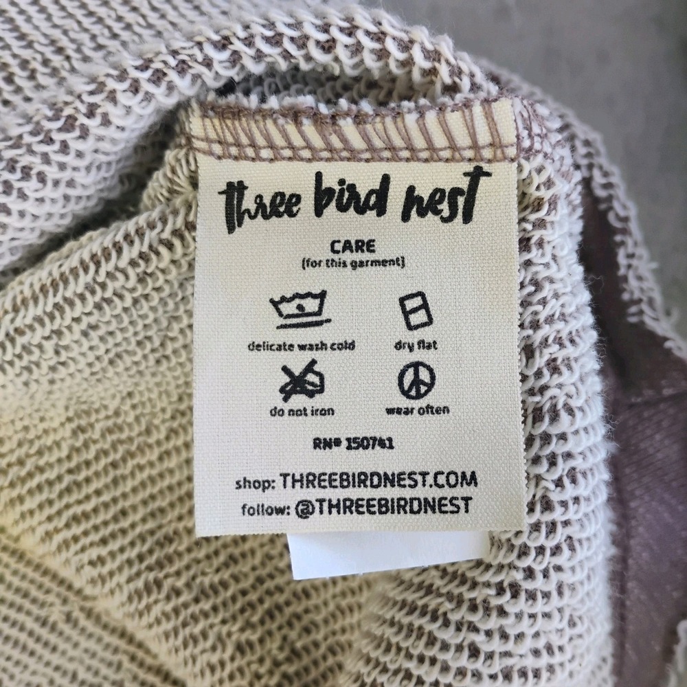 NWT Three Bird Nest The Nest Jodi Tunic Dress Mocha Womens Med Casual Oversized - Picture 9 of 12